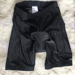 Nooyme mens black padded bikers shorts size M